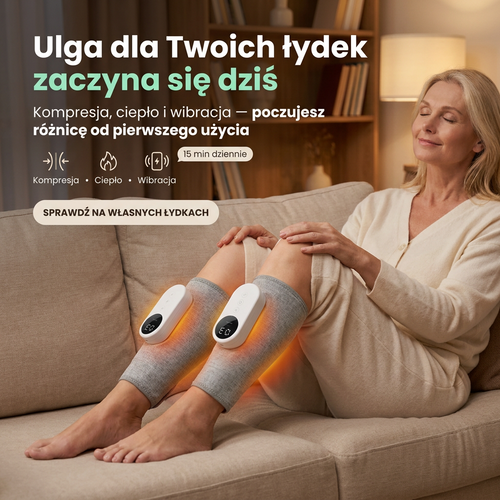 Reluvo Calf Flow™ — masażer łydek terapeutyczny 3w1