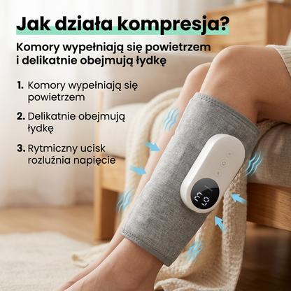 Reluvo Calf Flow™ — masażer łydek terapeutyczny 3w1