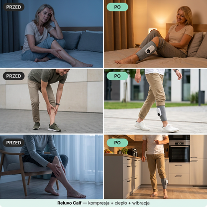 Reluvo Calf Flow™ — masażer łydek terapeutyczny 3w1