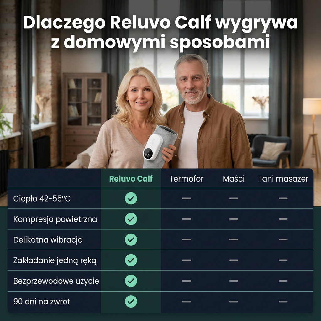 Reluvo Calf Flow™ — masażer łydek terapeutyczny 3w1