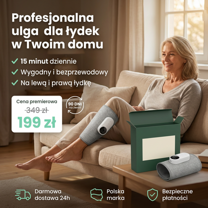 Reluvo Calf Flow™ — masażer łydek terapeutyczny 3w1