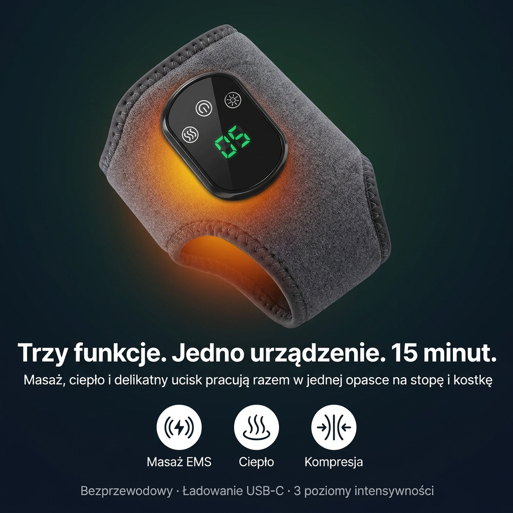 Reluvo Foot EMS™ — masażer stóp 3w1