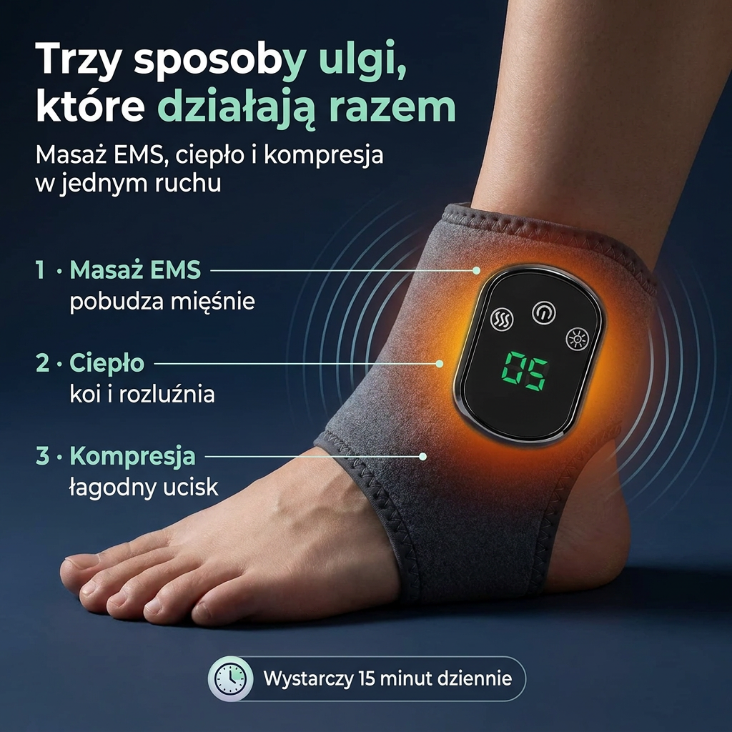 Reluvo Foot EMS™ — masażer stóp 3w1