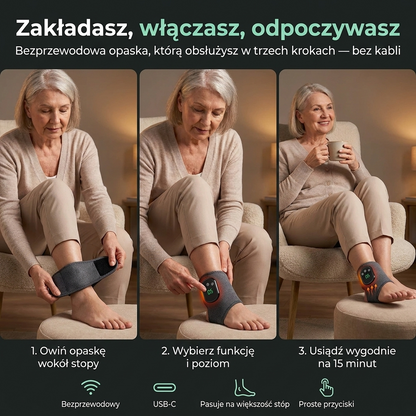Reluvo Foot EMS™ — masażer stóp 3w1