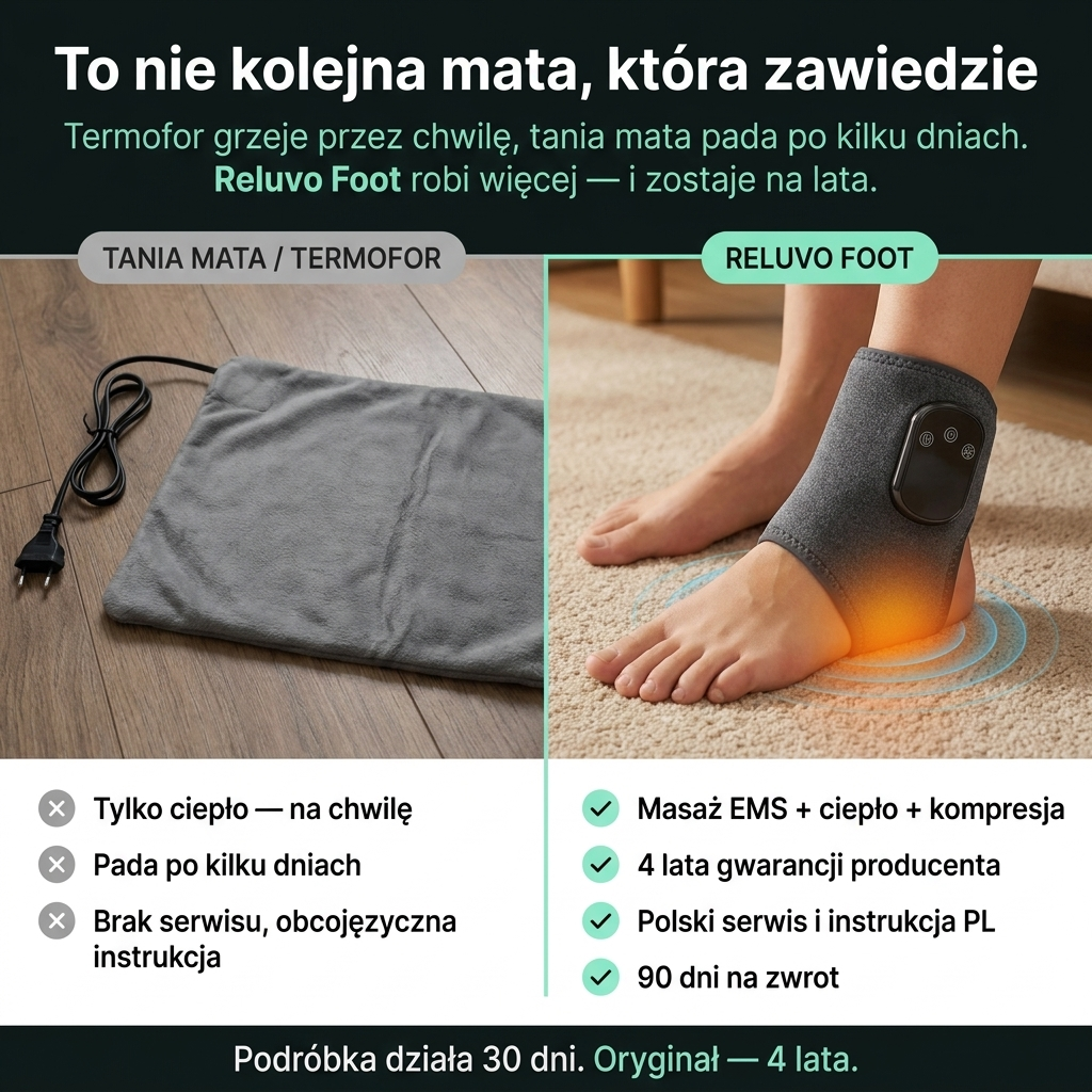 Reluvo Foot EMS™ — masażer stóp 3w1